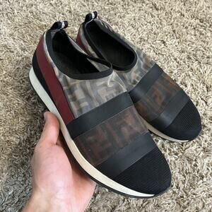 Fendi Black and Brown Athletic Shoes